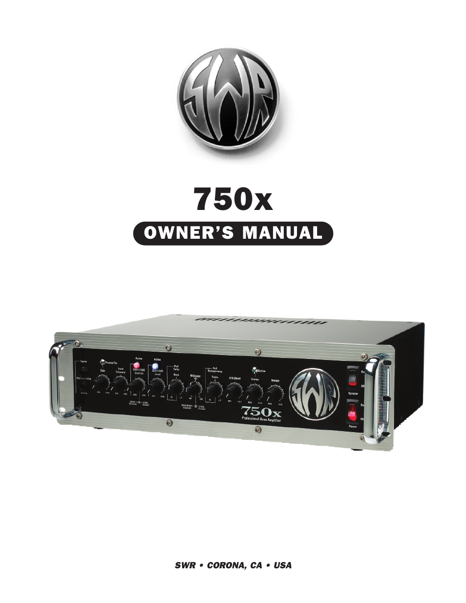 SWR Sound 750x User Manual | 20 pages