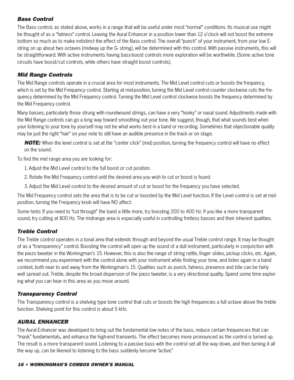 SWR Sound 10 User Manual | Page 17 / 24