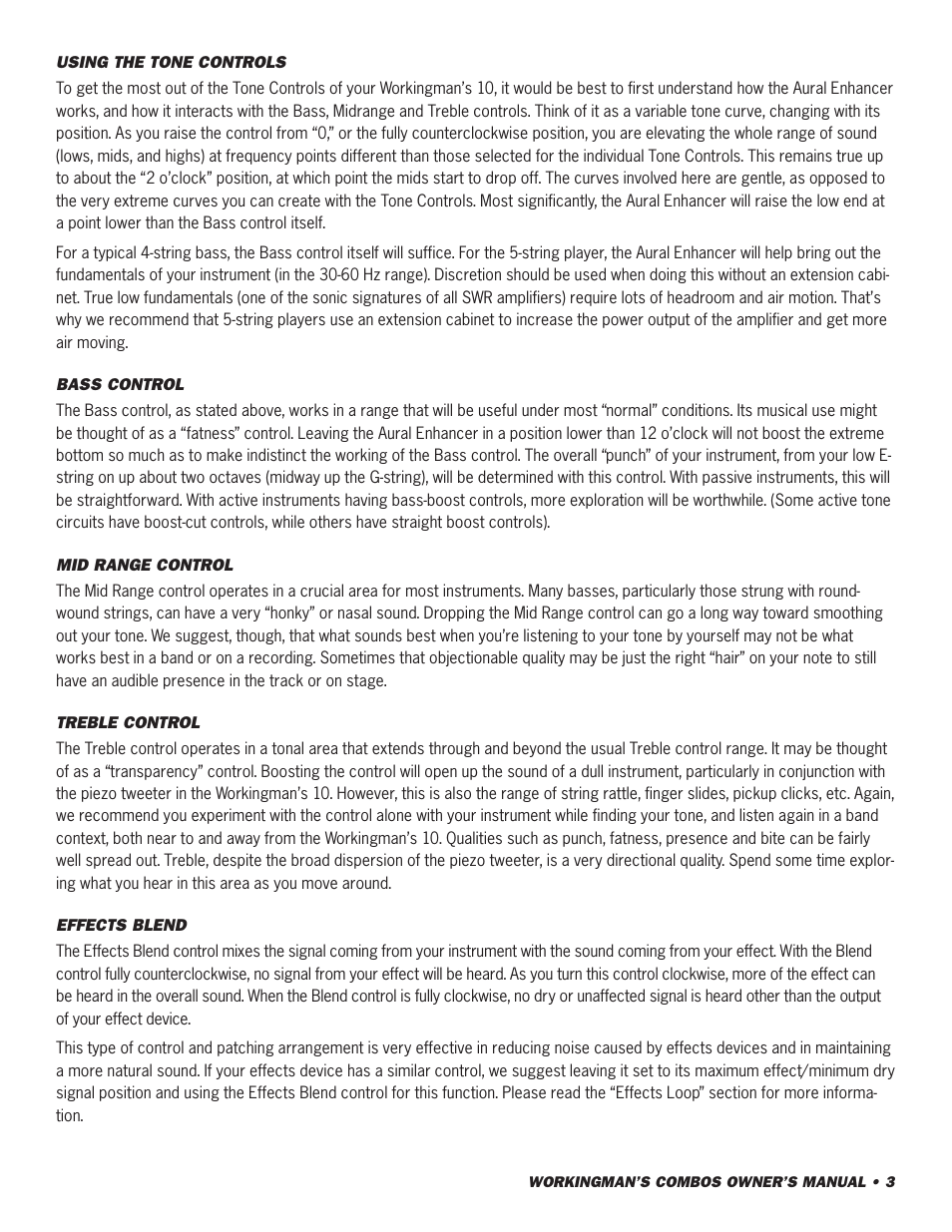 SWR Sound 10 User Manual | Page 4 / 24