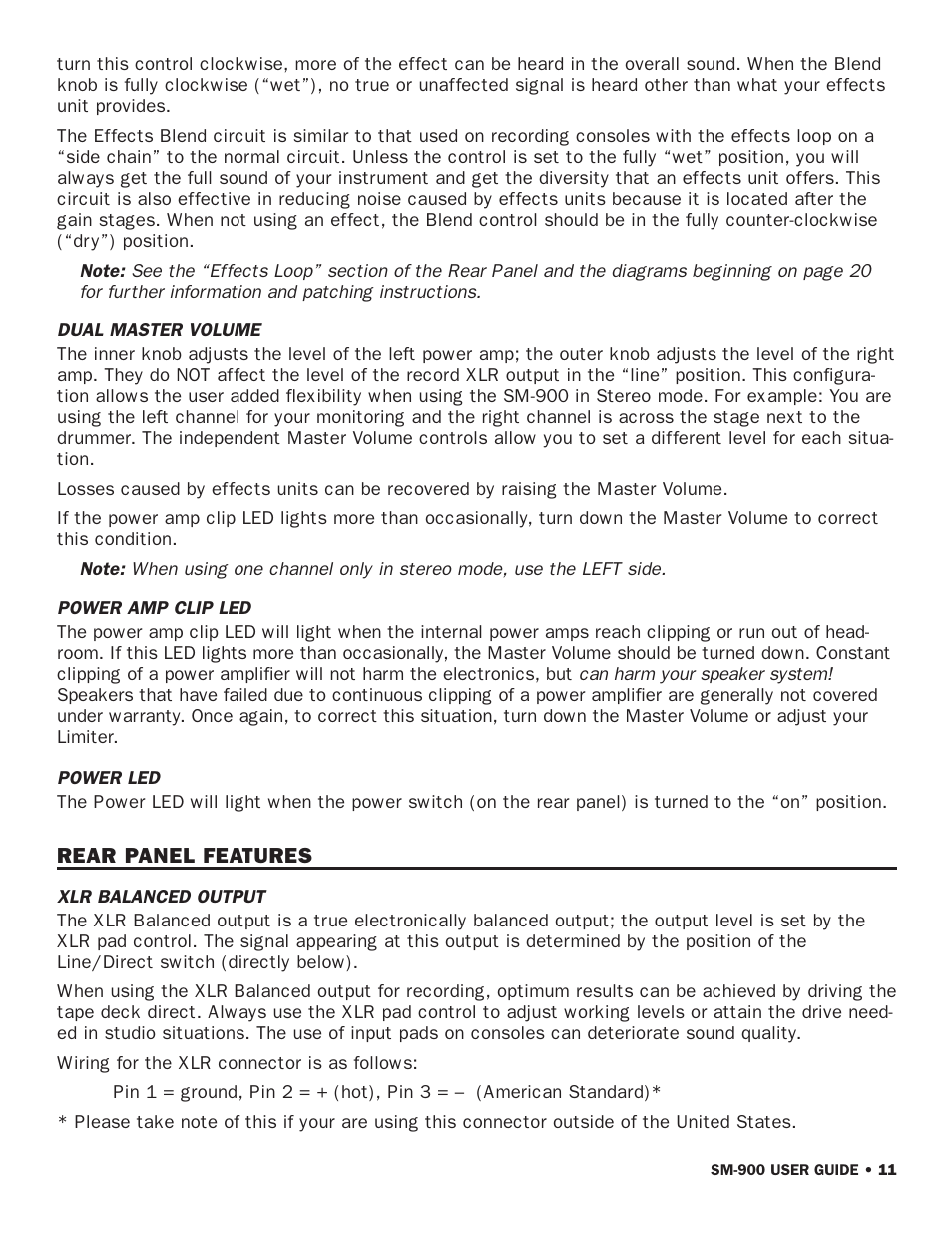 SWR Sound SM-900 User Manual | Page 13 / 24
