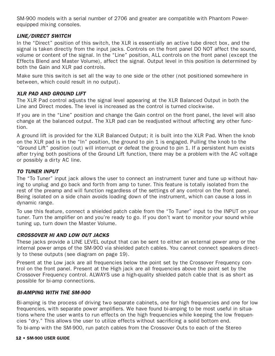SWR Sound SM-900 User Manual | Page 14 / 24