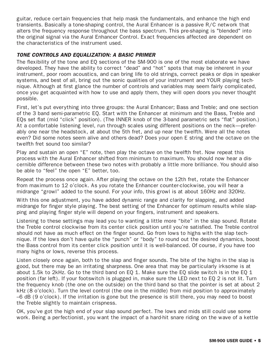 SWR Sound SM-900 User Manual | Page 7 / 24