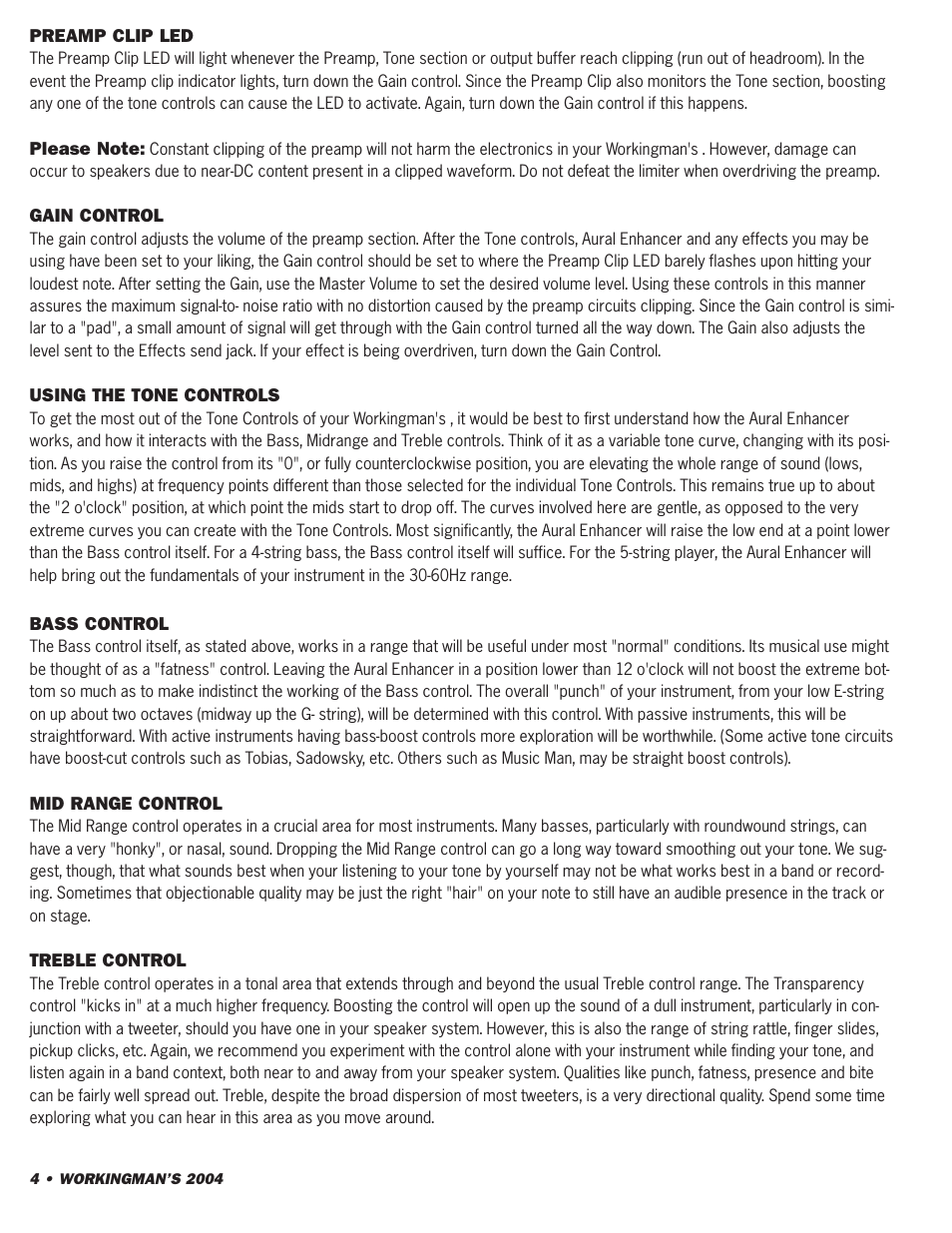 SWR Sound 2004 User Manual | Page 4 / 12