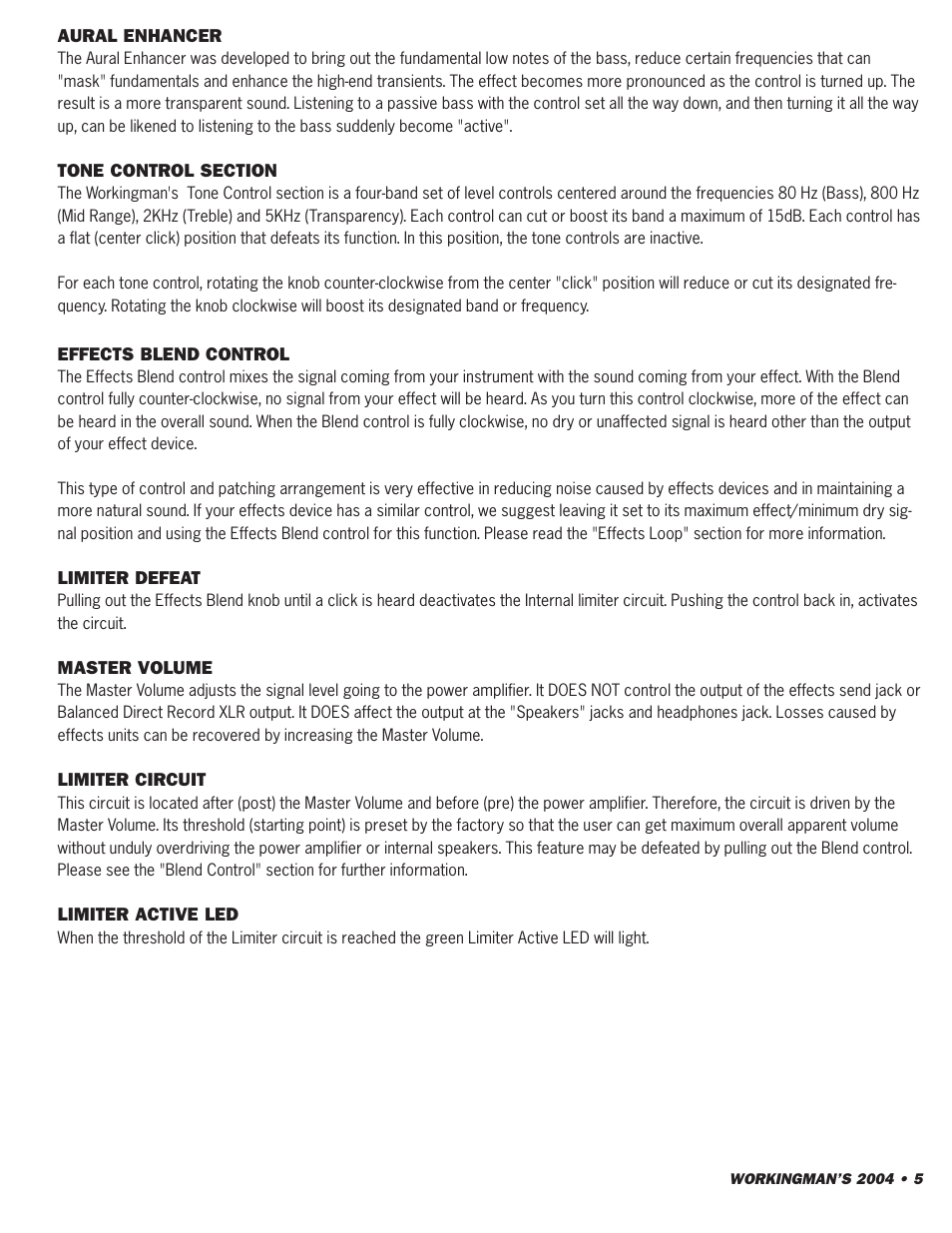 SWR Sound 2004 User Manual | Page 5 / 12
