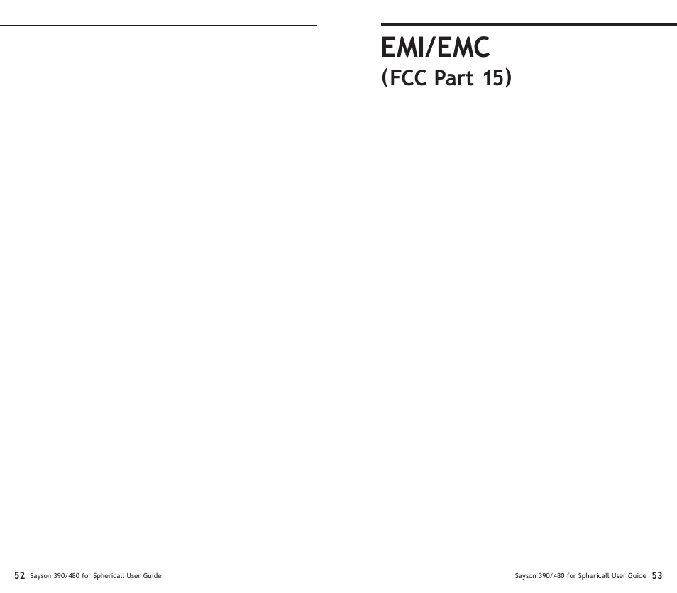 Emi/emc, Fcc part 15) | Sayson Technologies Sayson AltiTouch 390 User Manual | Page 31 / 31
