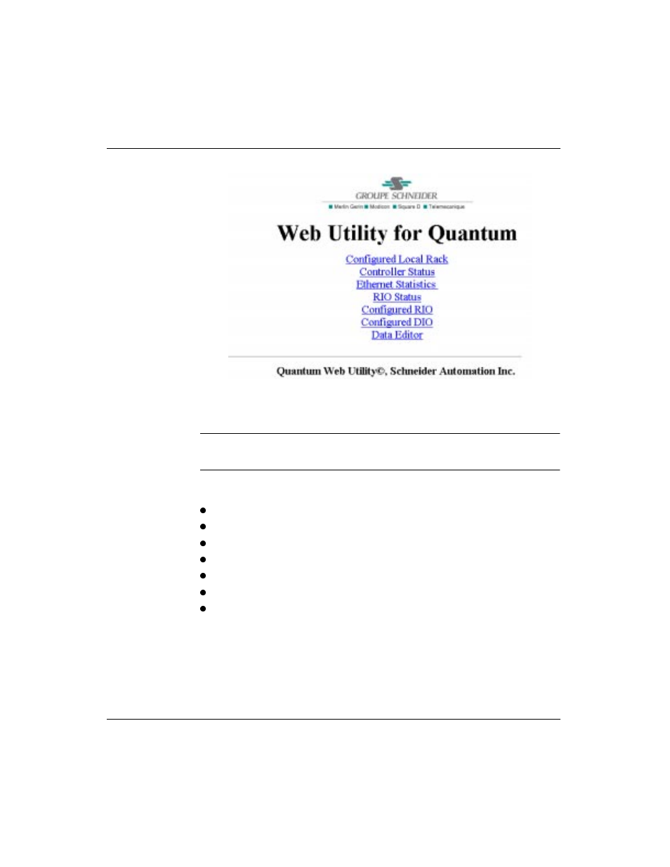3 web utility for quantum page | Schneider Optics Web Embedded Server User Manual | Page 53 / 105