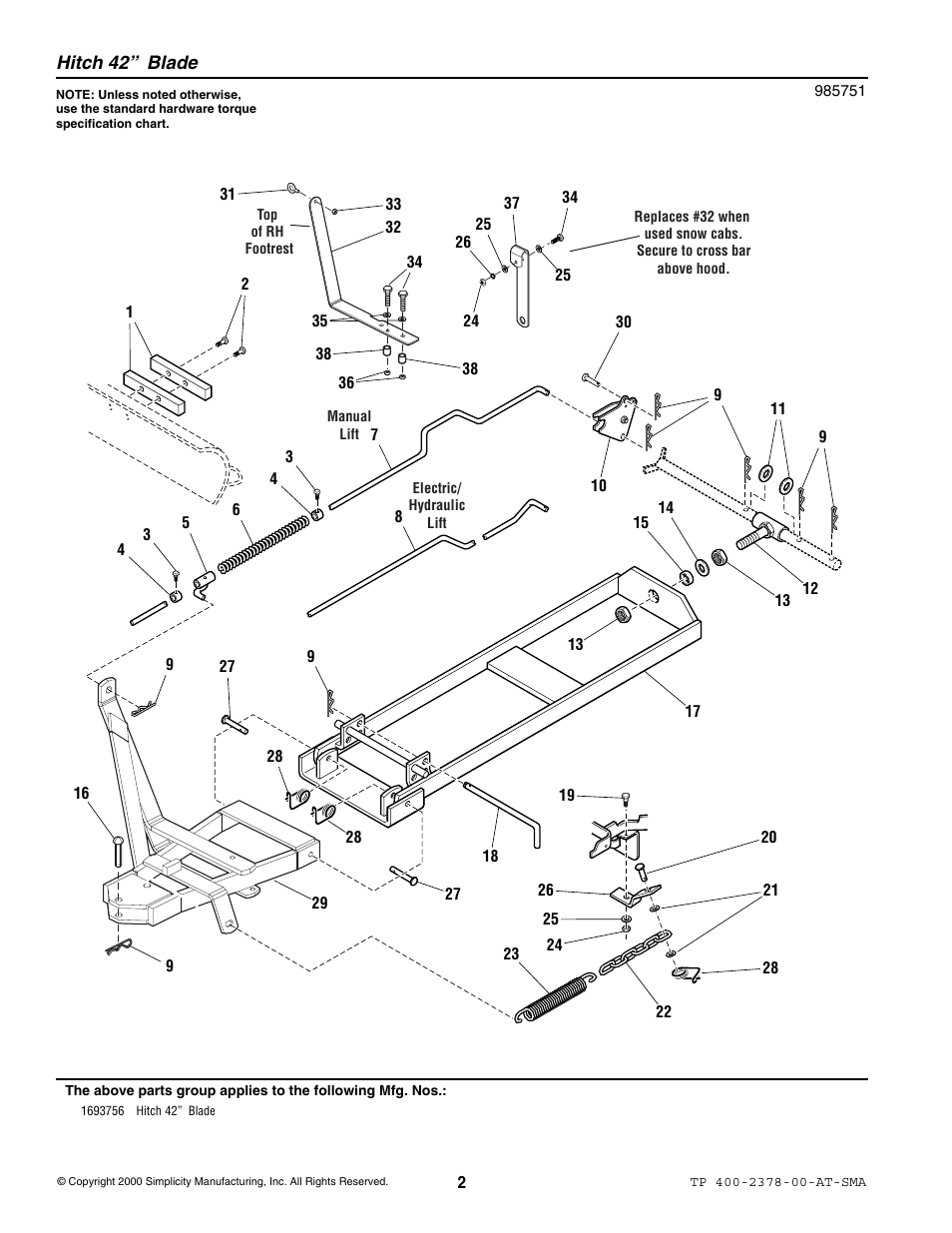 Simplicity 1693756 User Manual | Page 2 / 4