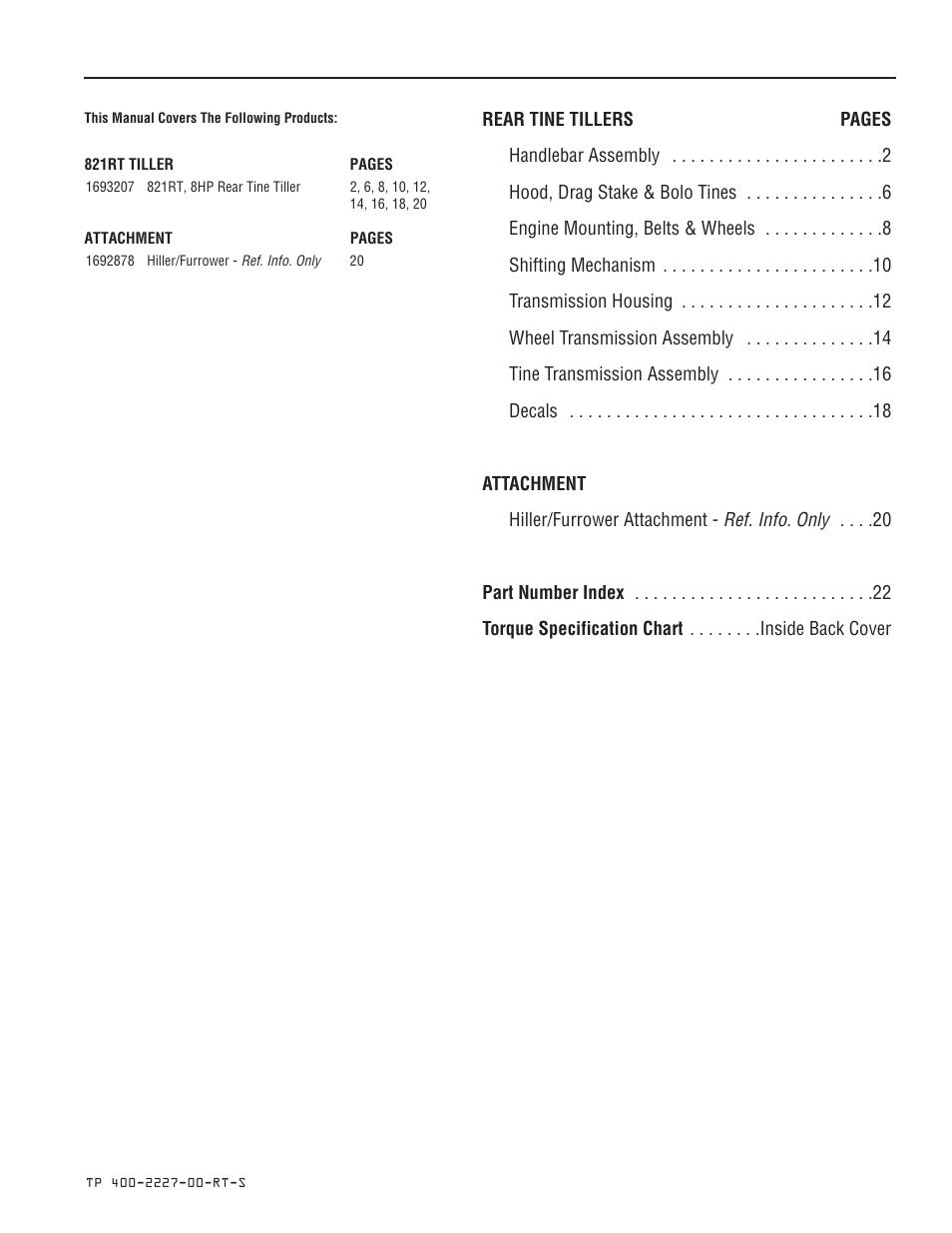 Simplicity 821RT User Manual | Page 3 / 26