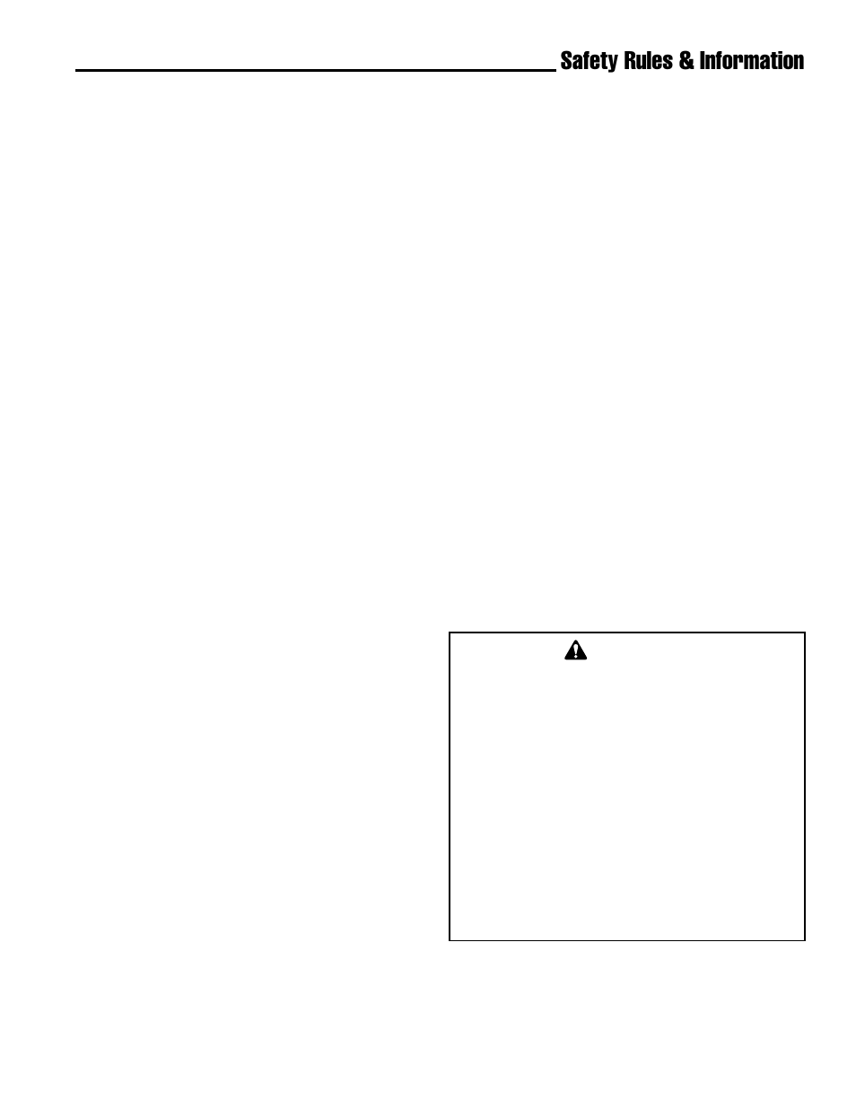Safety rules & information, Operating location | Simplicity 14E User Manual | Page 7 / 36