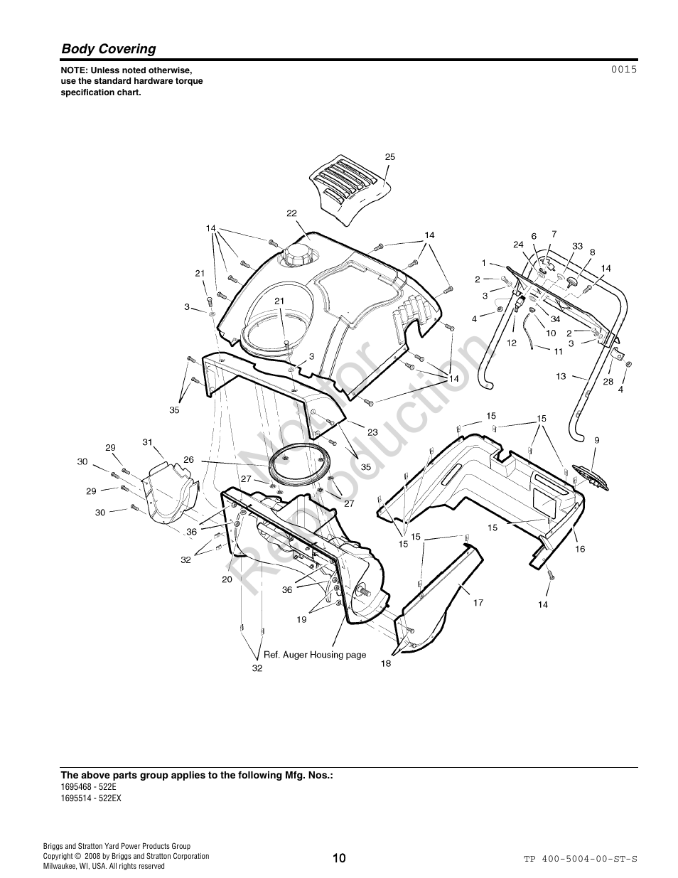 Not for reproduction | Simplicity 09A4130202E1 User Manual | Page 10 / 24