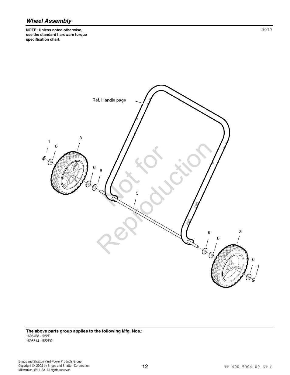 Not for reproduction | Simplicity 09A4130202E1 User Manual | Page 12 / 24