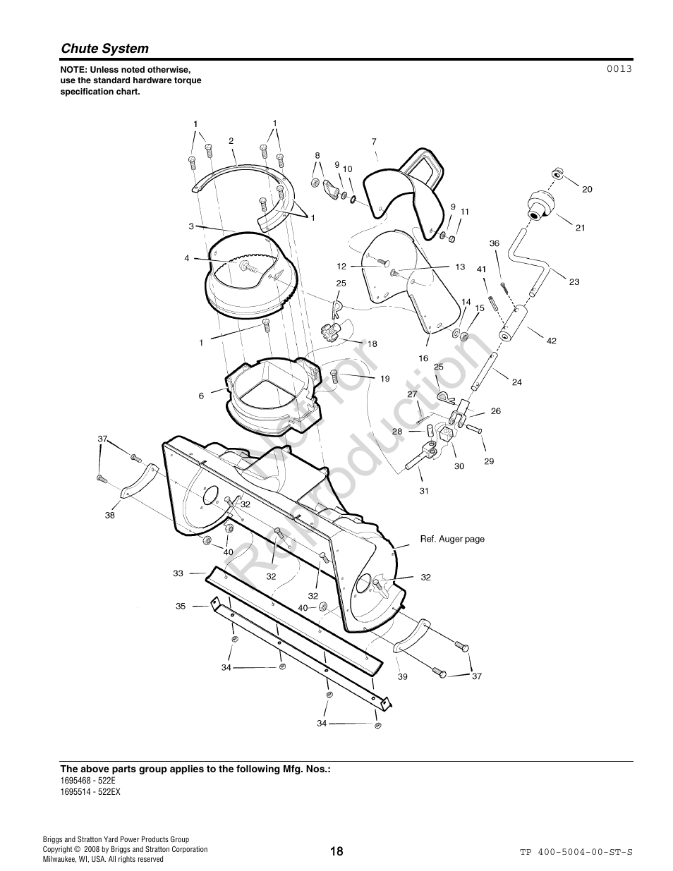 Not for reproduction | Simplicity 09A4130202E1 User Manual | Page 18 / 24