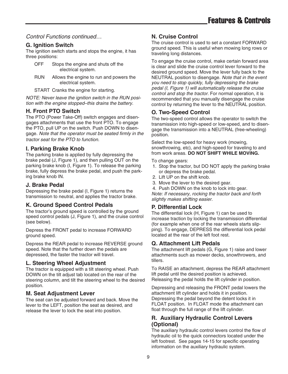 Features & controls | Simplicity 1693130 User Manual | Page 13 / 42