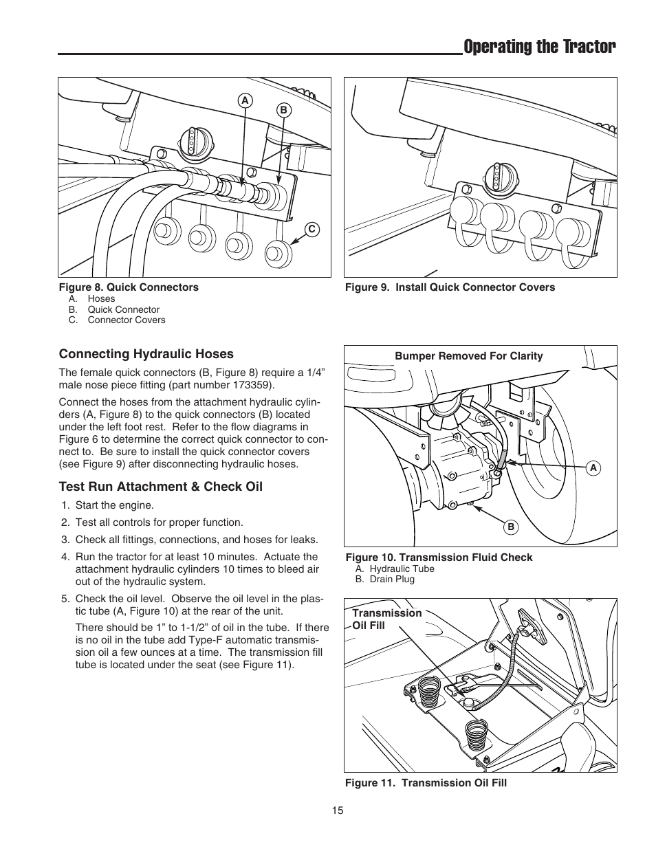 Operating the tractor | Simplicity 1693130 User Manual | Page 19 / 42