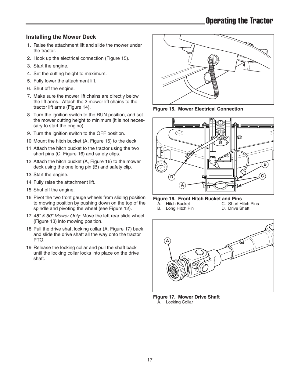 Operating the tractor | Simplicity 1693130 User Manual | Page 21 / 42