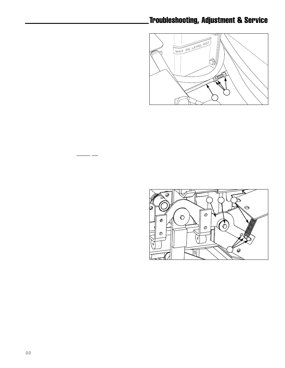 Troubleshooting, adjustment & service, Neutral adjustment, Neutral position & spring return adjustment | Simplicity ZT2561F User Manual | Page 27 / 44