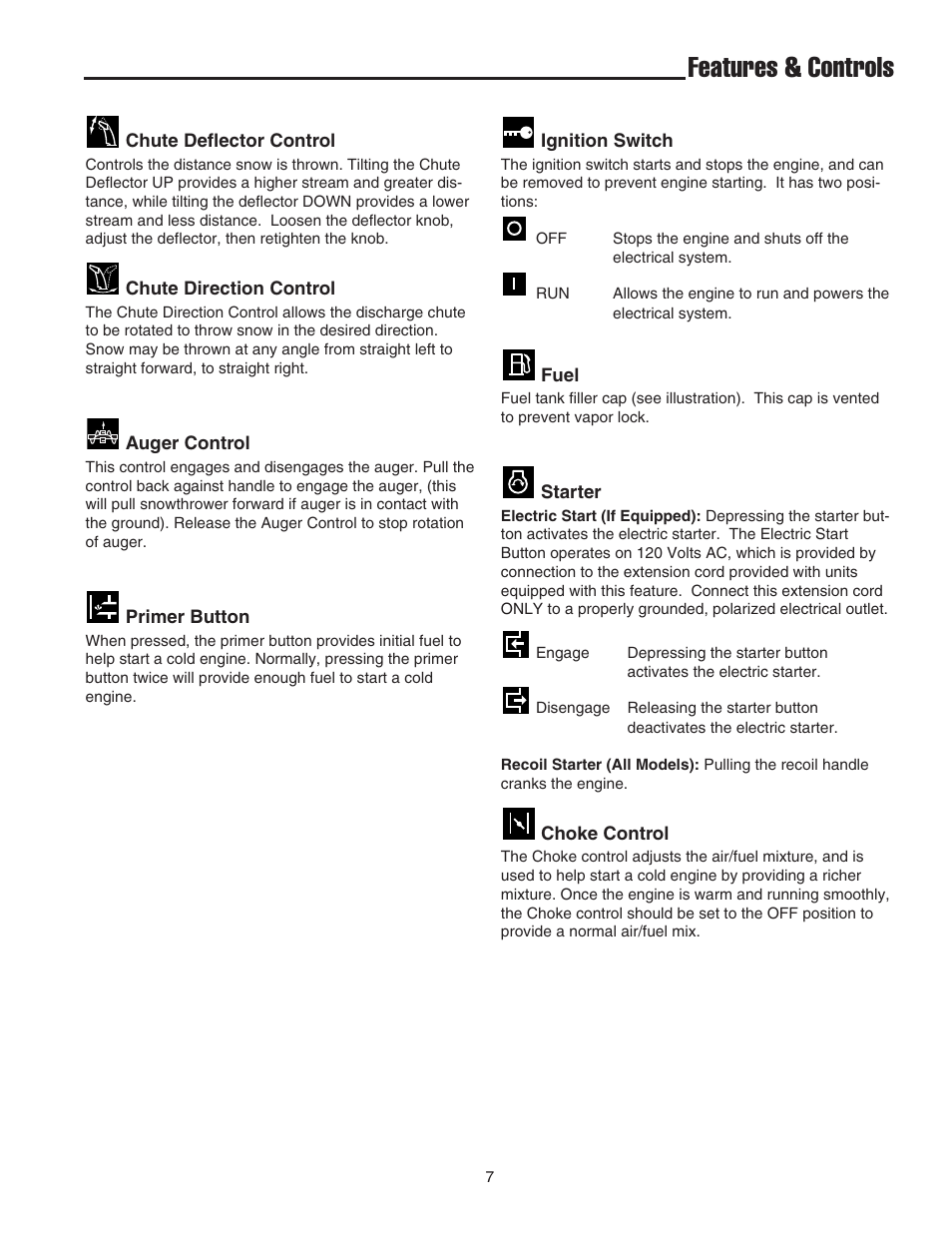 Features & controls | Simplicity 319M User Manual | Page 11 / 22