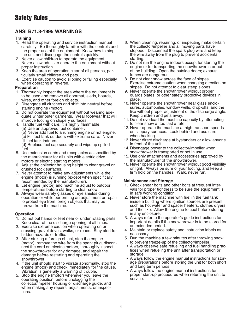 Safety rules | Simplicity 319M User Manual | Page 8 / 22