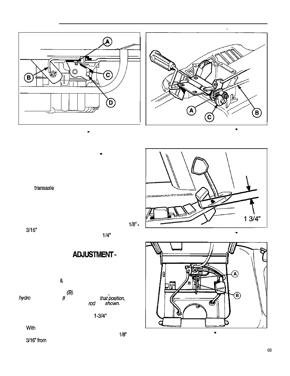 Adjustments, Neutral adjustment hydro, Forward speed hydro | Simplicity 1692969 User Manual | Page 26 / 32