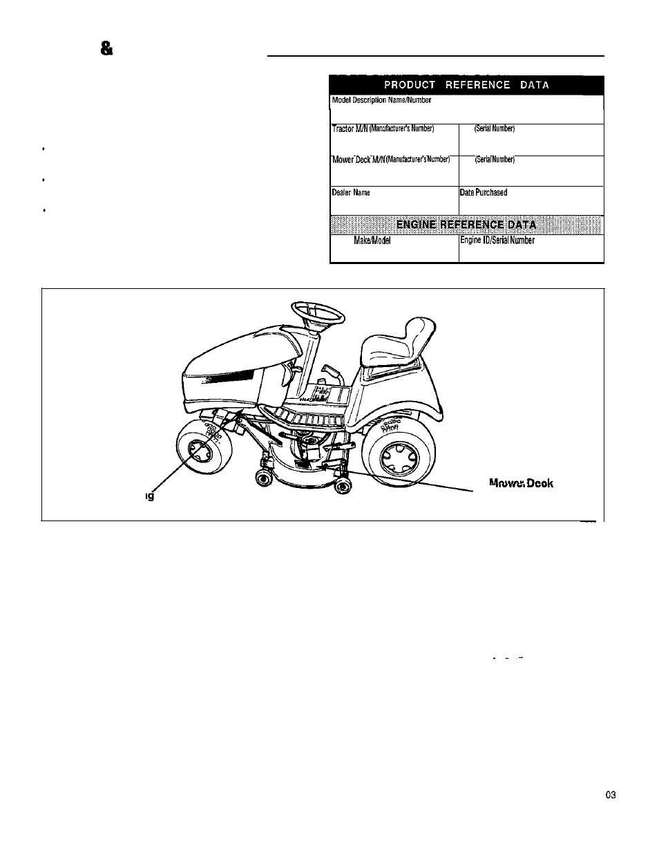 Tractor mower identification, Identification numbers | Simplicity 1692969 User Manual | Page 6 / 32