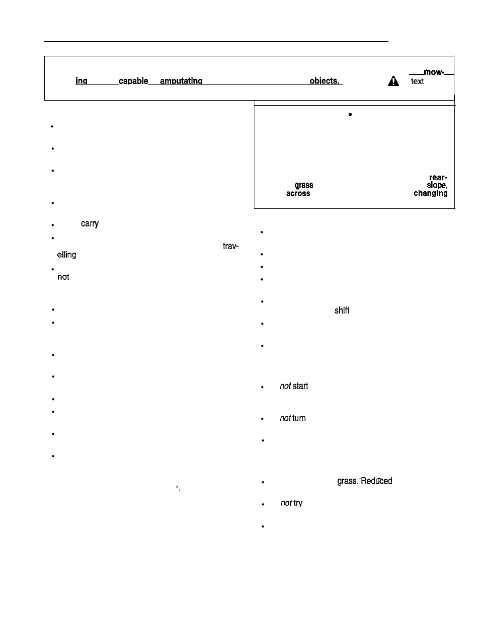 Safety rules, General operation, Slope operation | Do not | Simplicity 1692969 User Manual | Page 7 / 32