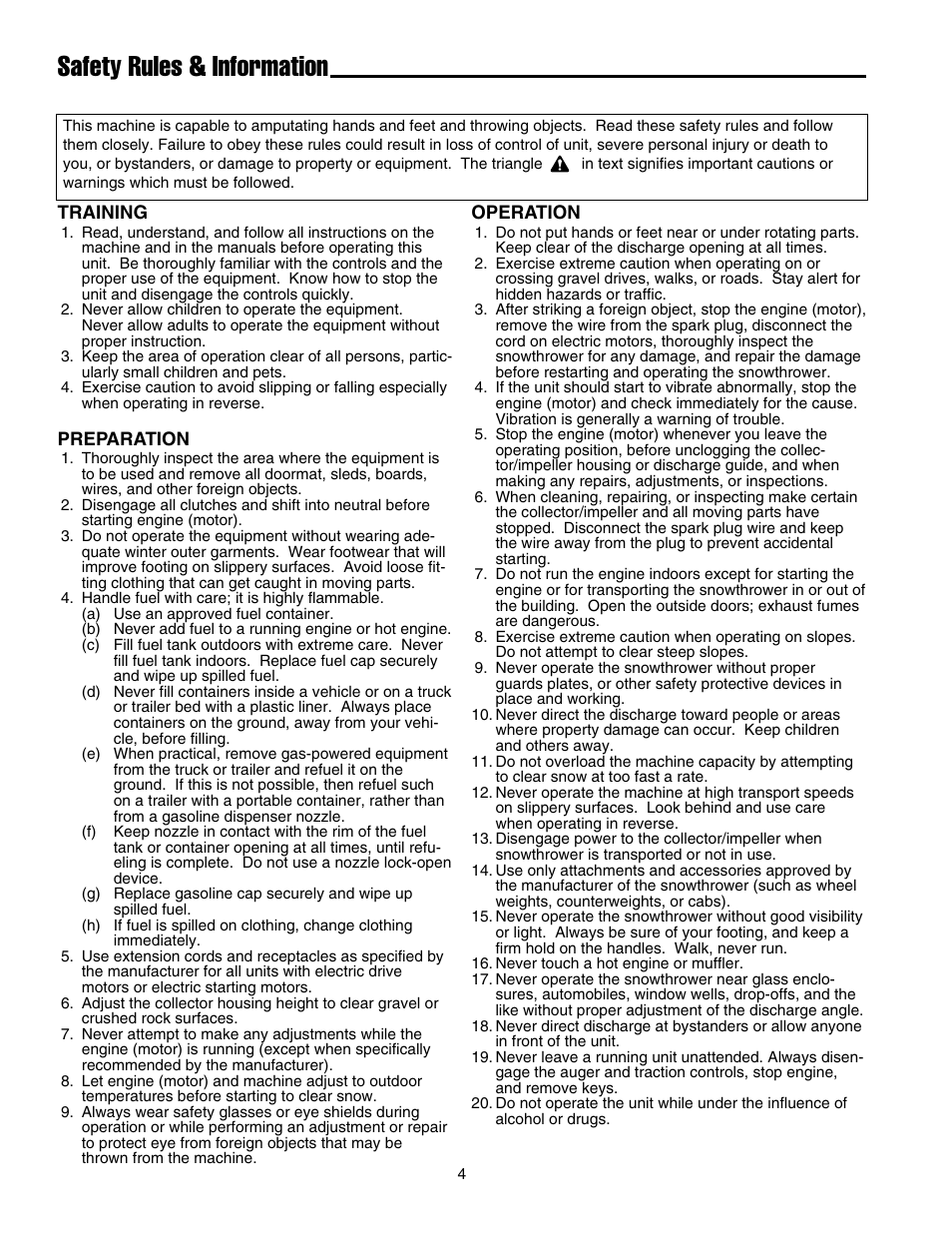 Safety rules & information | Simplicity 1695468 User Manual | Page 8 / 28