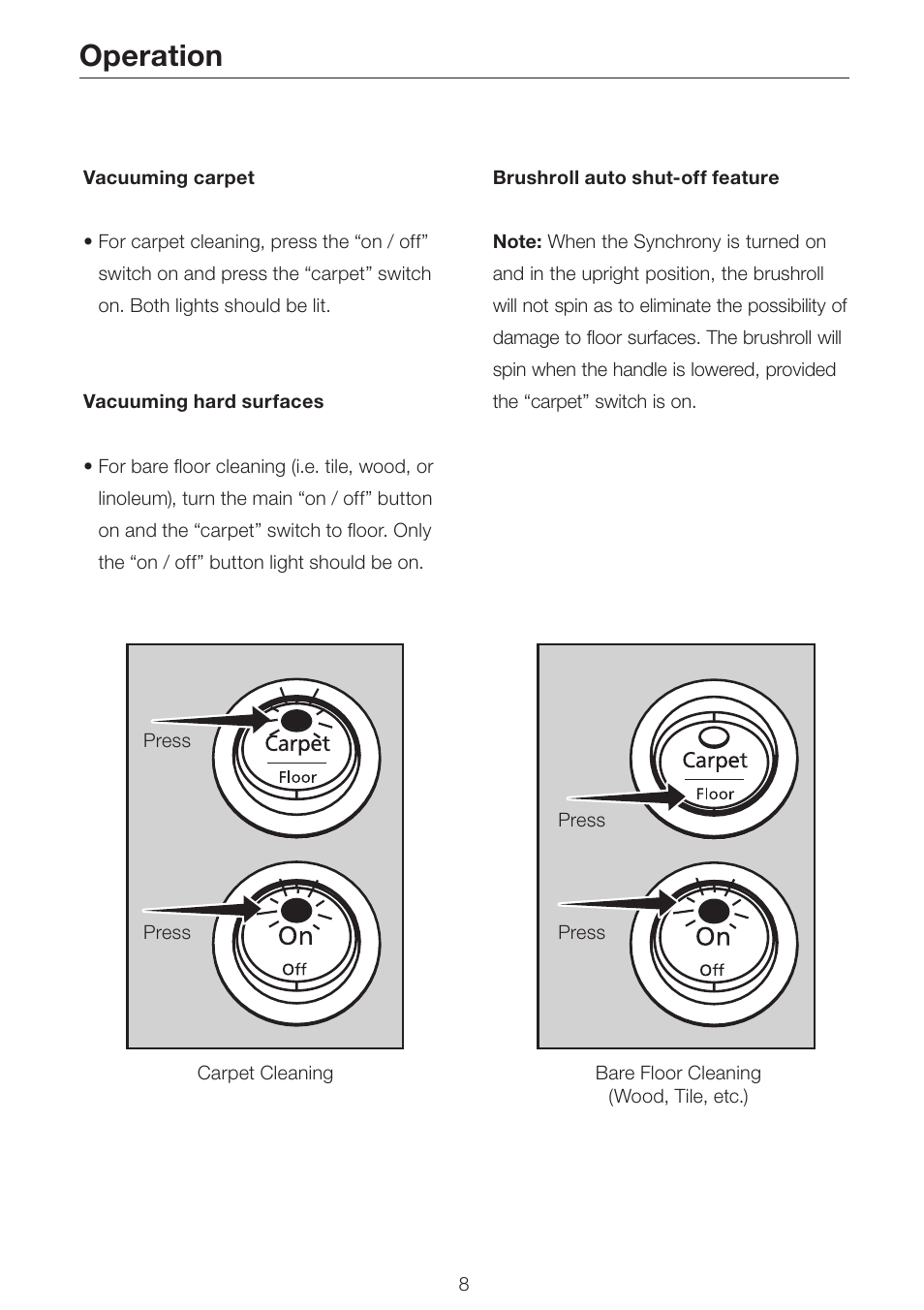 Operation | Simplicity SCRS SCRD SCRP User Manual | Page 10 / 32