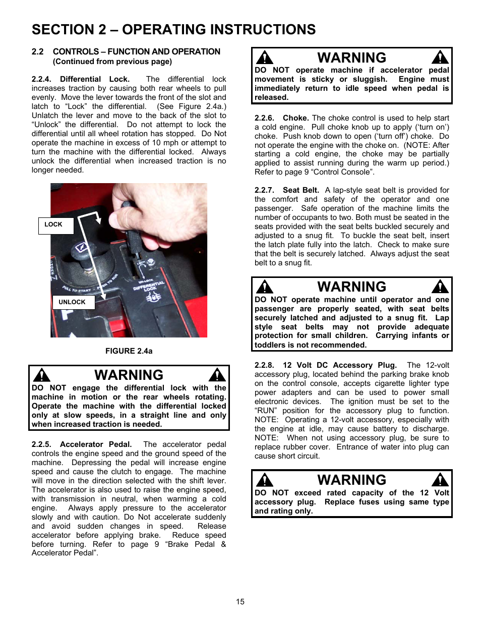 Warning | Simplicity UVGT1621BV User Manual | Page 15 / 36