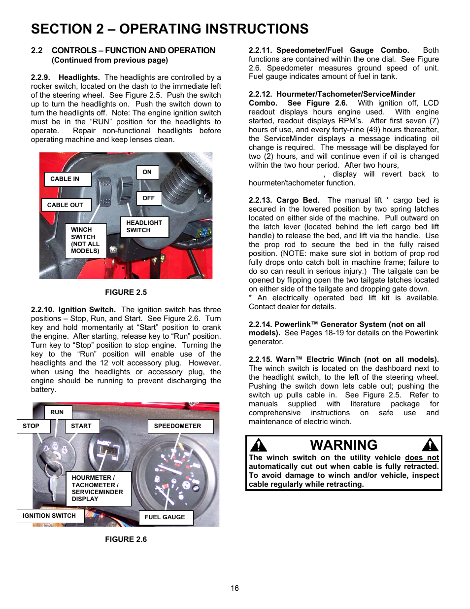 Warning | Simplicity UVGT1621BV User Manual | Page 16 / 36