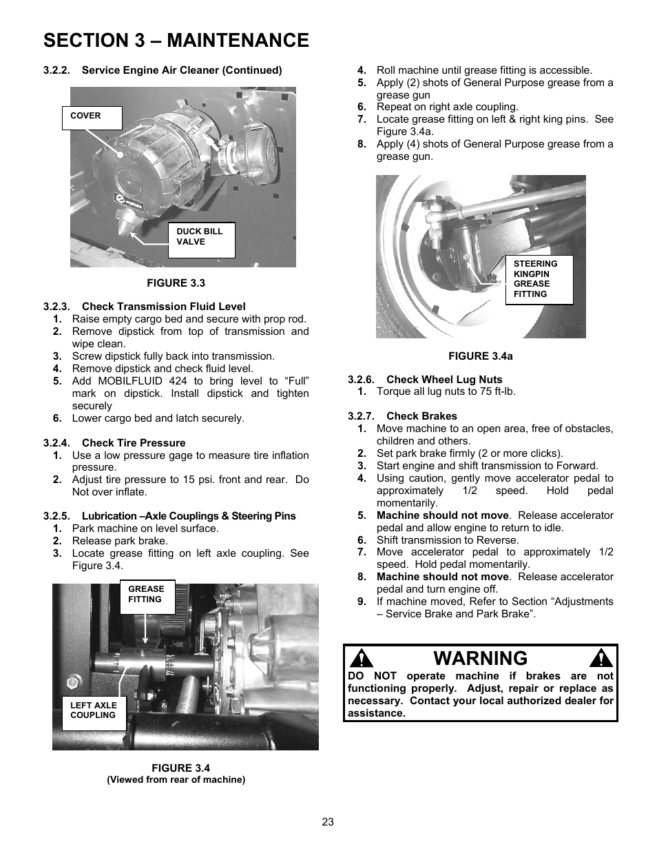 Warning | Simplicity UVGT1621BV User Manual | Page 23 / 36