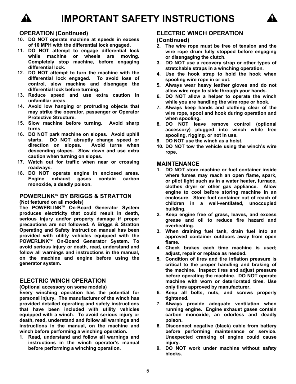 Important safety instructions | Simplicity UVGT1621BV User Manual | Page 5 / 36