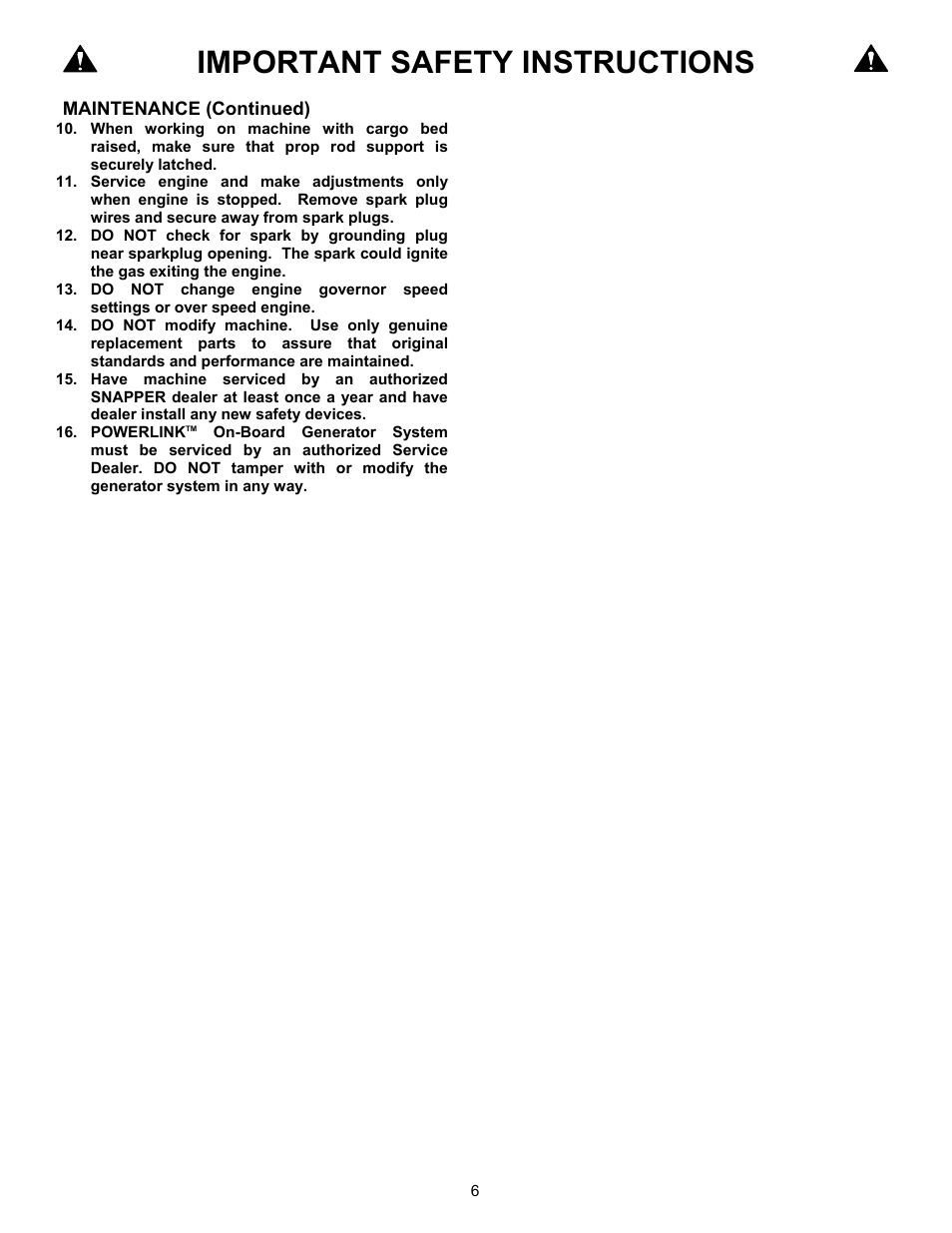 Important safety instructions | Simplicity UVGT1621BV User Manual | Page 6 / 36