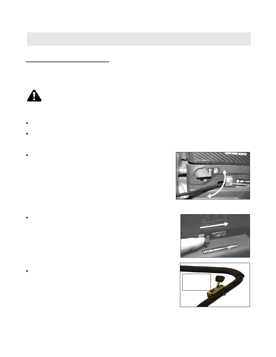 Unit operation starting the engine, Before starting engine | Simplicity Snapper LBC6151BV User Manual | Page 6 / 16