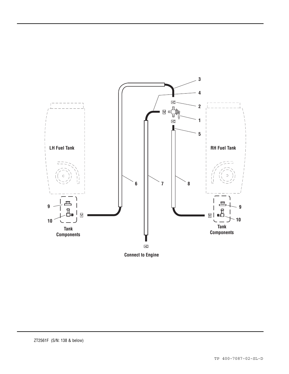 Fuel supply hose & tank replacement part group | Simplicity ZT2761F User Manual | Page 18 / 75