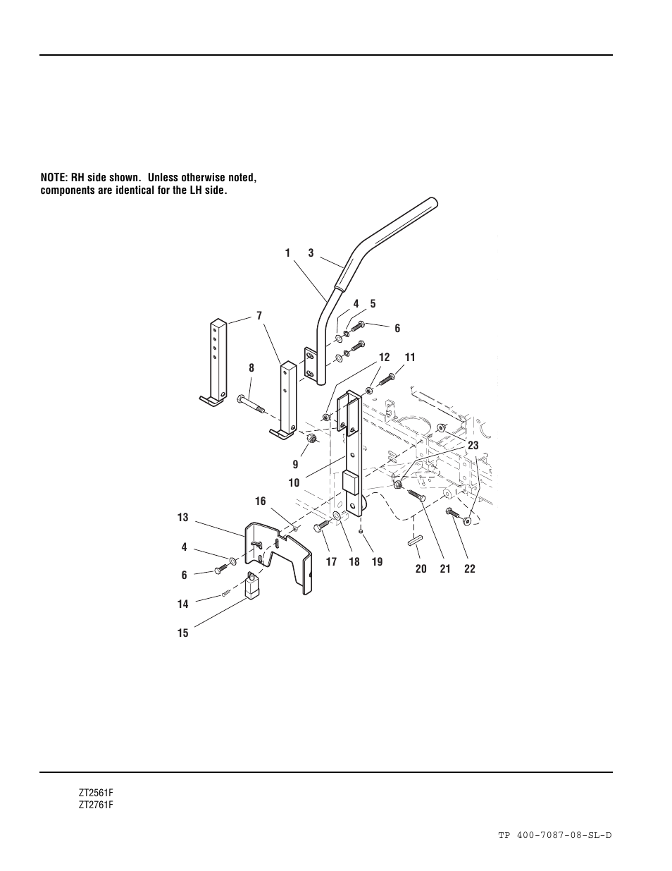 Motion control group - upper | Simplicity ZT2761F User Manual | Page 32 / 75