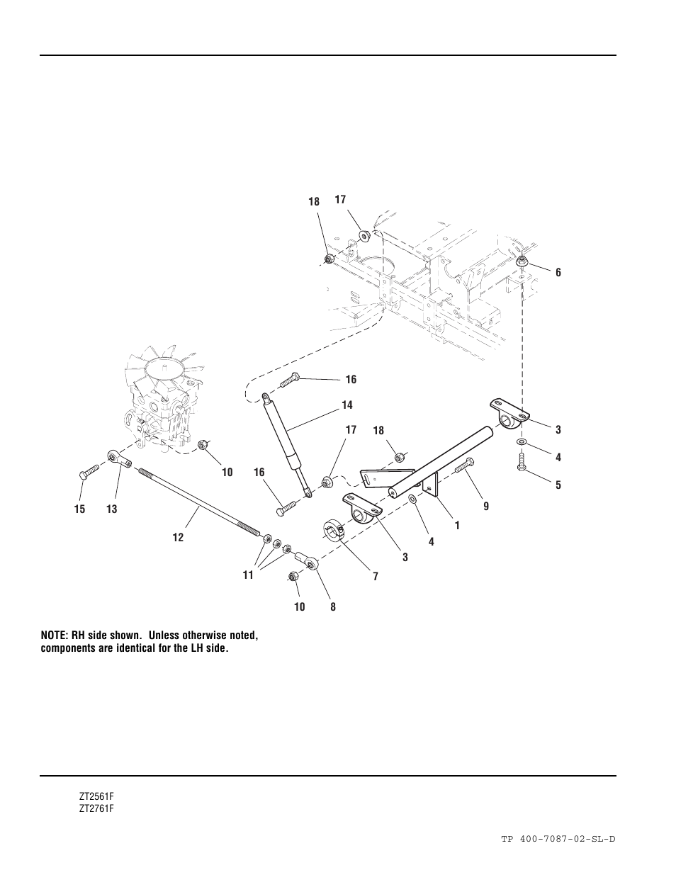 Motion control group - lower | Simplicity ZT2761F User Manual | Page 34 / 75