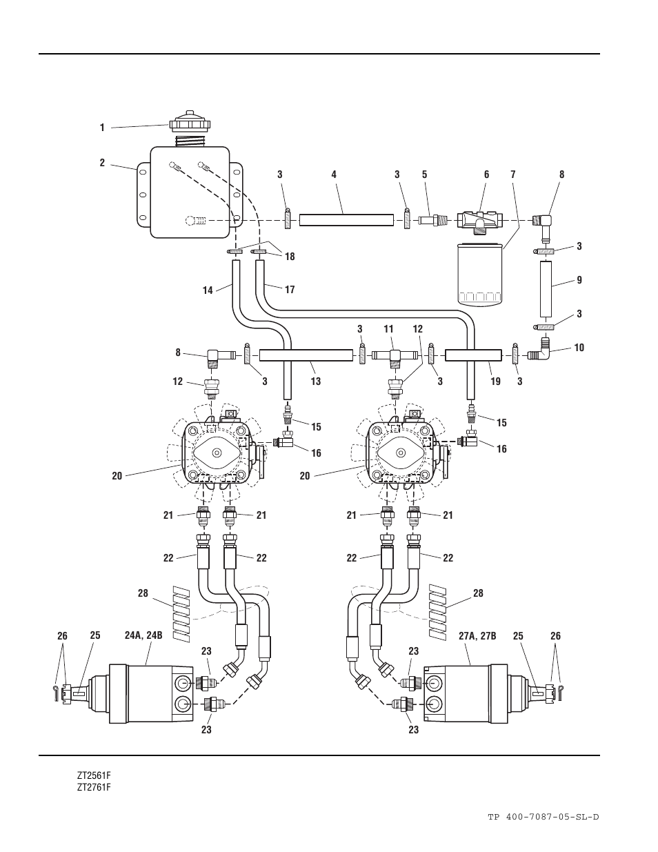Hydraulic group | Simplicity ZT2761F User Manual | Page 40 / 75