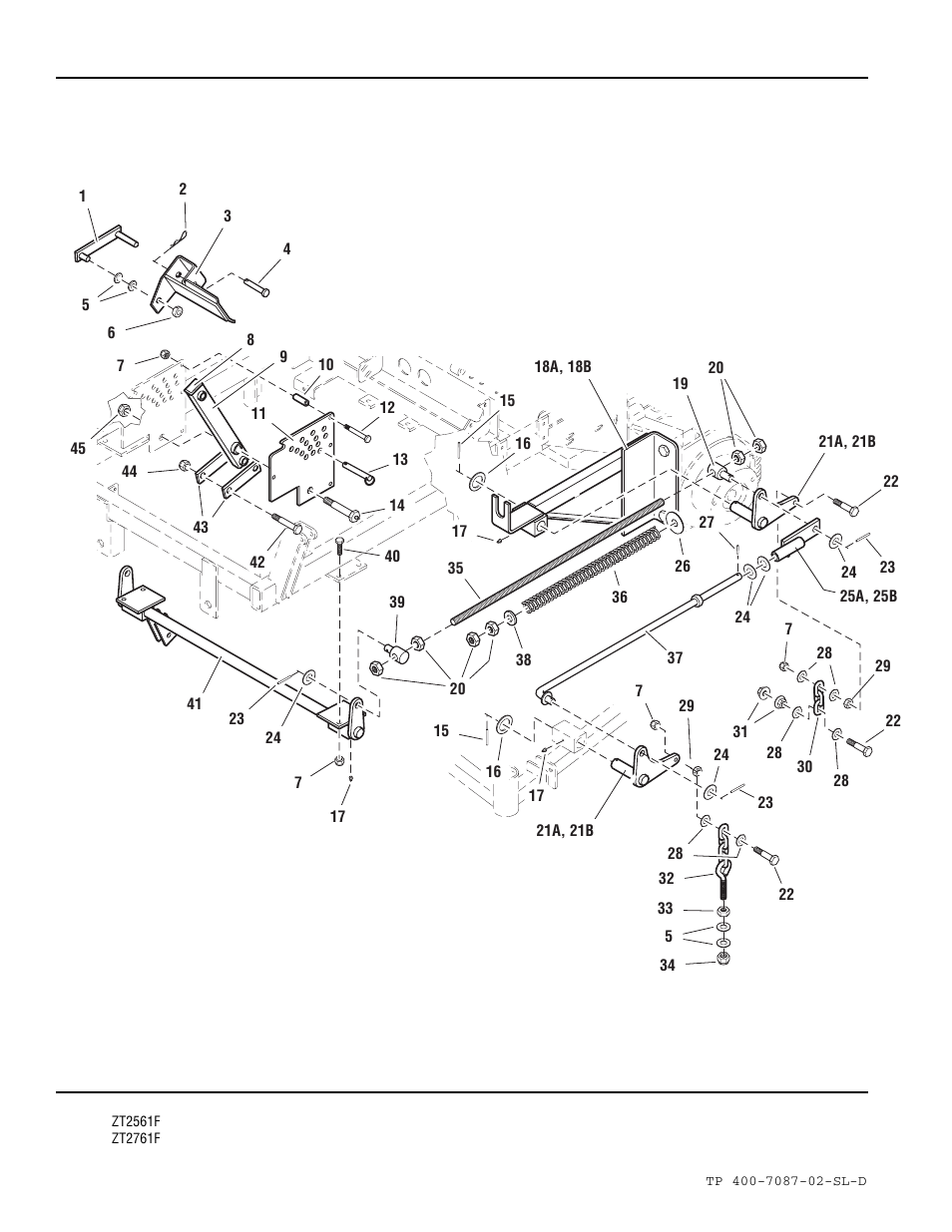 Deck lift group | Simplicity ZT2761F User Manual | Page 52 / 75