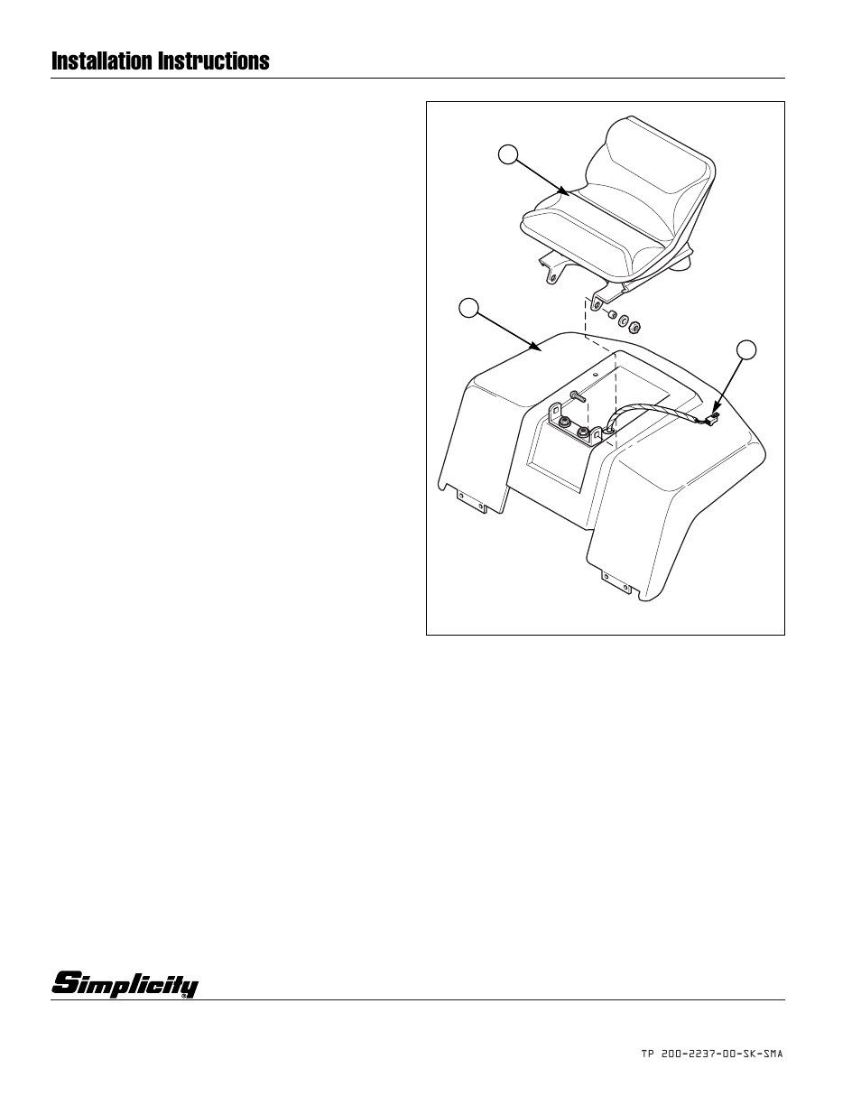 Installation instructions | Simplicity 1674231 User Manual | Page 5 / 5