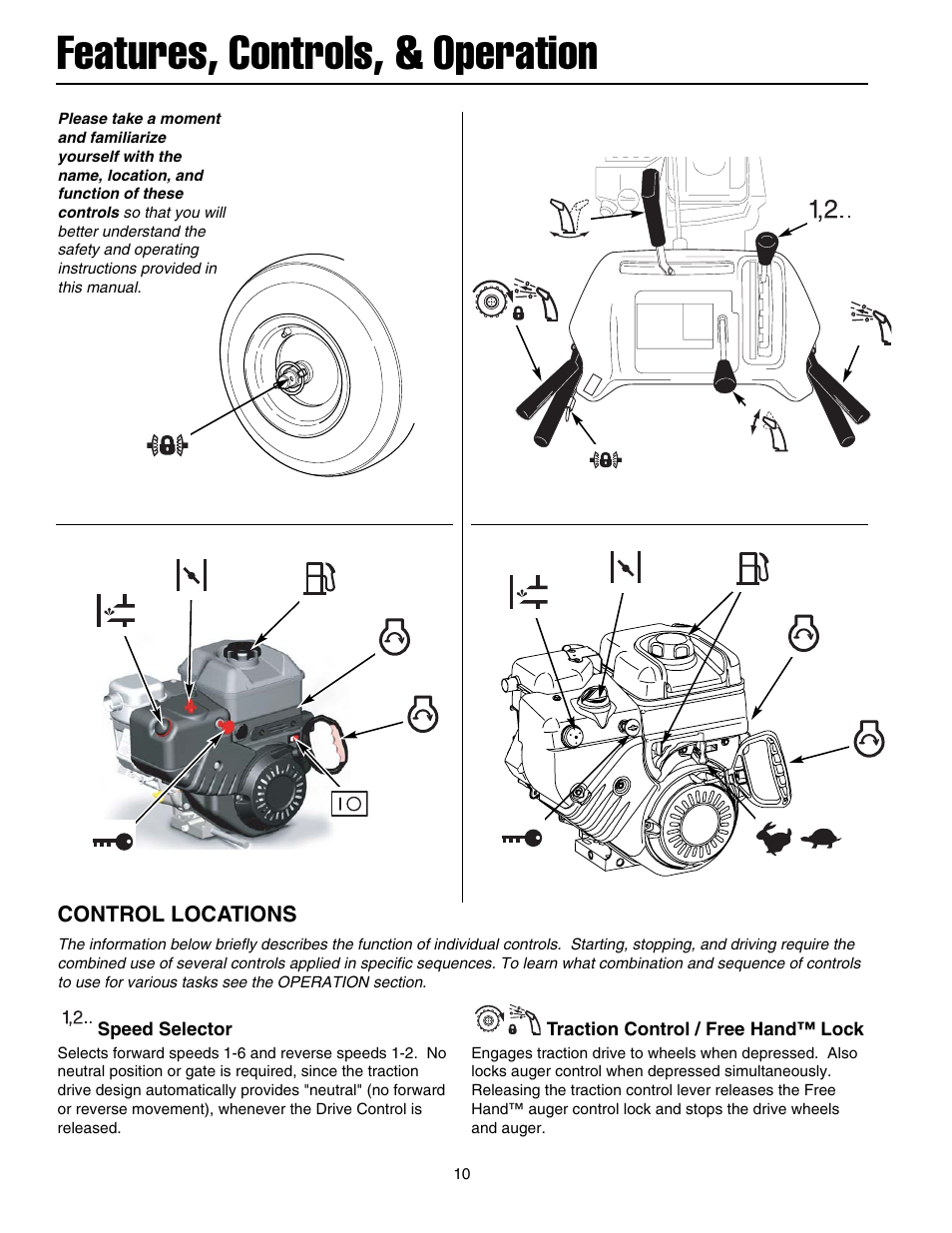 Features, controls, & operation | Simplicity 105308E User Manual | Page 13 / 36
