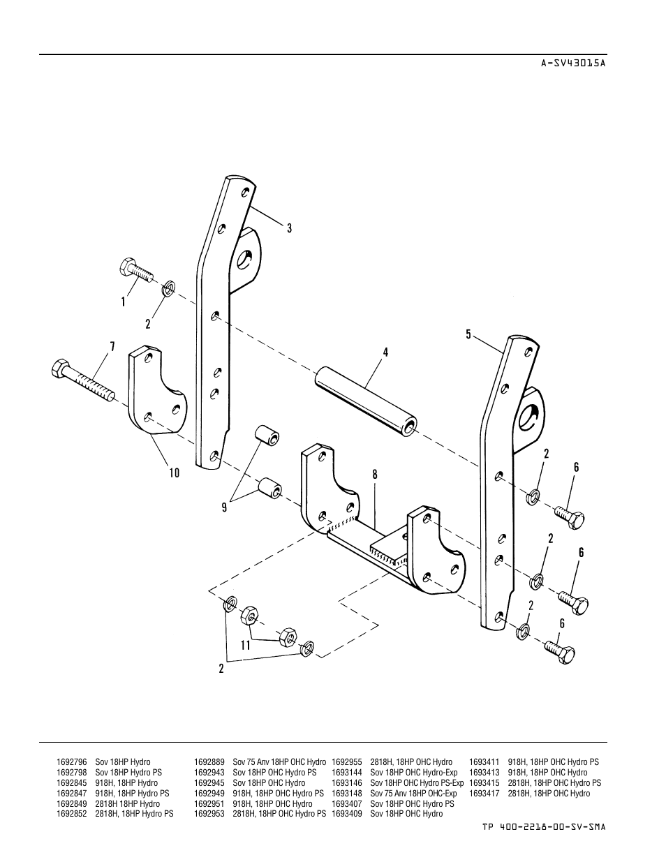Draw bar group | Simplicity SOVEREIGN TP 400-2218-00-SV-SMA User Manual | Page 32 / 76