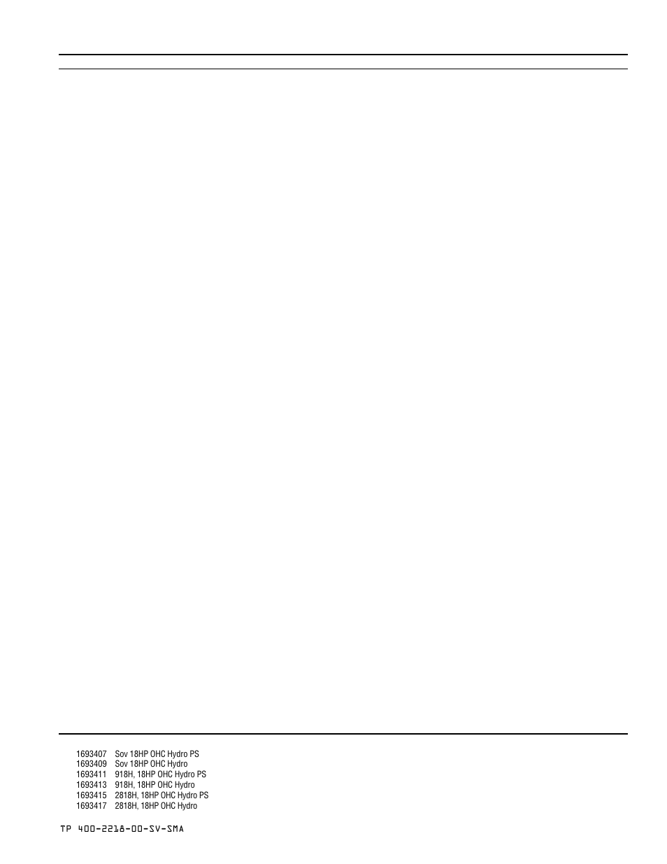 Seat & deck group - later models | Simplicity SOVEREIGN TP 400-2218-00-SV-SMA User Manual | Page 47 / 76
