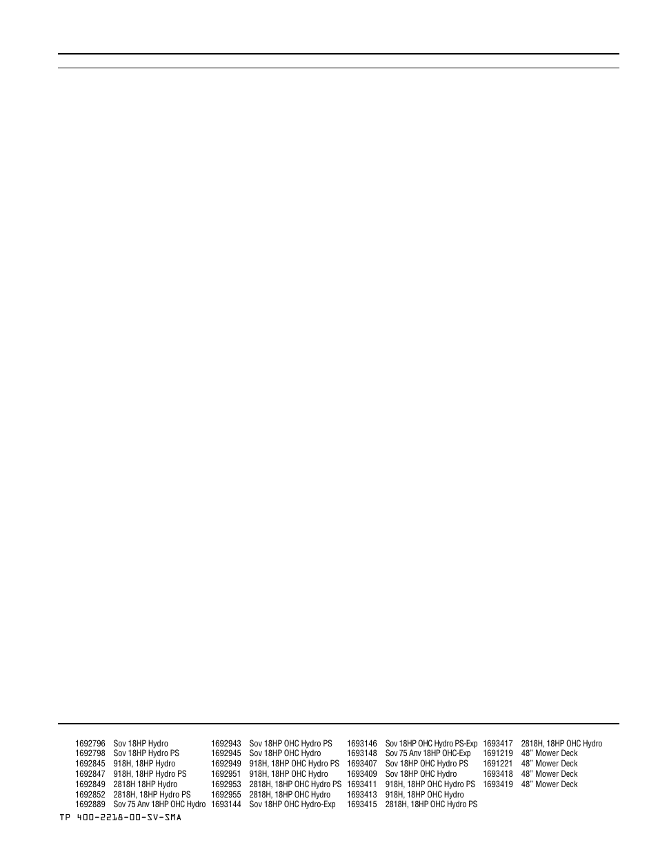 Decals — safety & common | Simplicity SOVEREIGN TP 400-2218-00-SV-SMA User Manual | Page 51 / 76