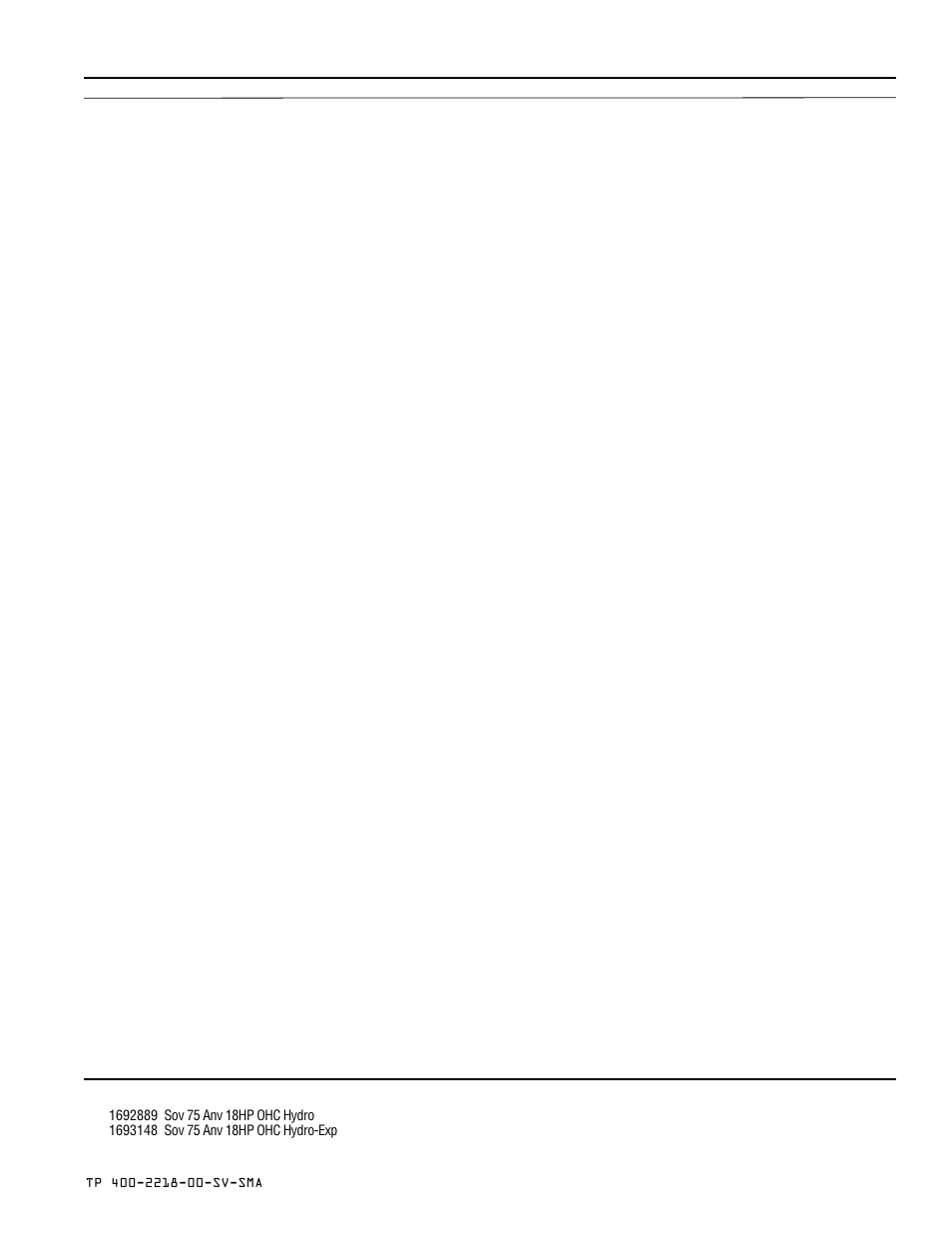 75th anniversary specialty parts | Simplicity SOVEREIGN TP 400-2218-00-SV-SMA User Manual | Page 55 / 76
