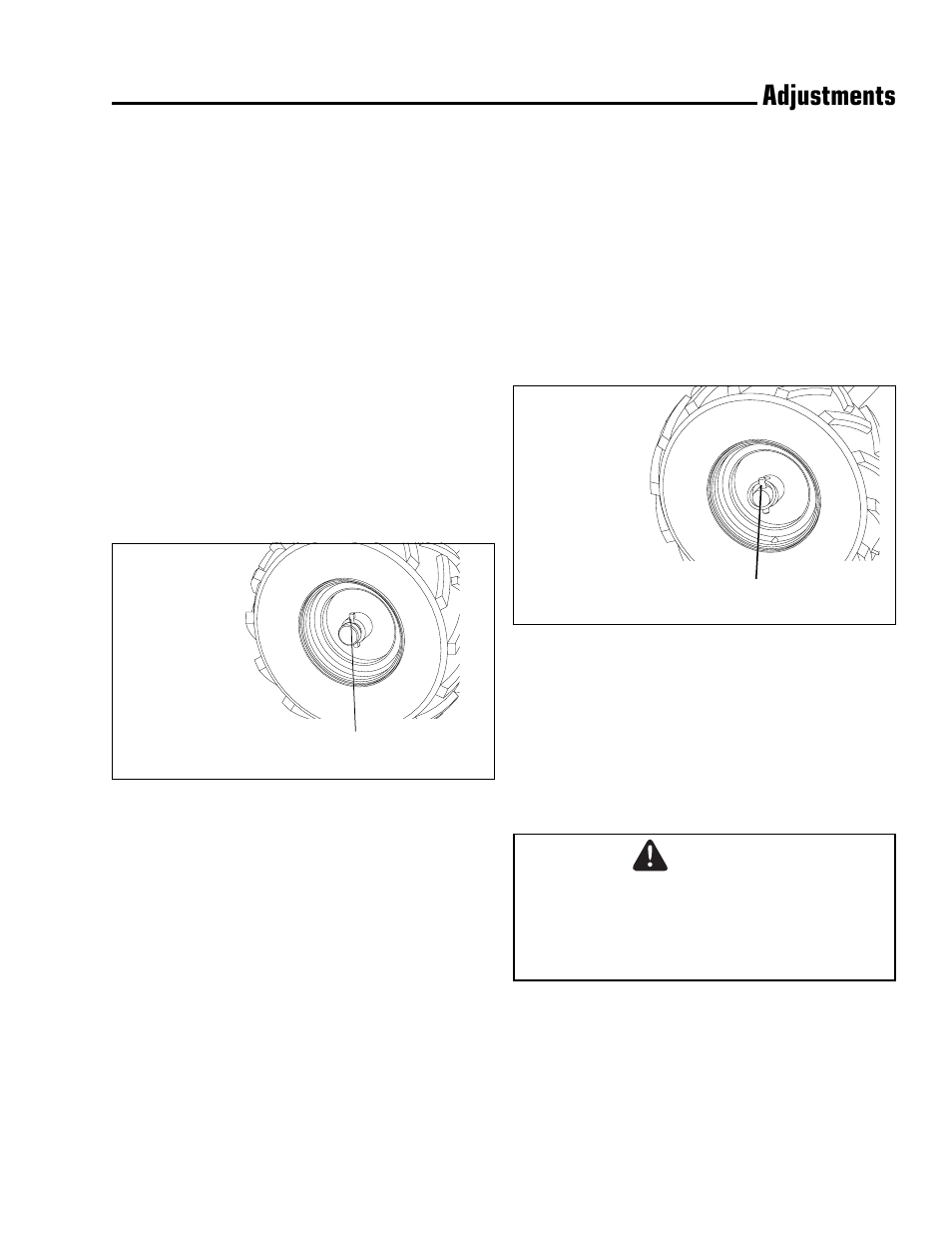 Adjustments, Wheel lock, Caution | Simplicity 1693848 User Manual | Page 13 / 28