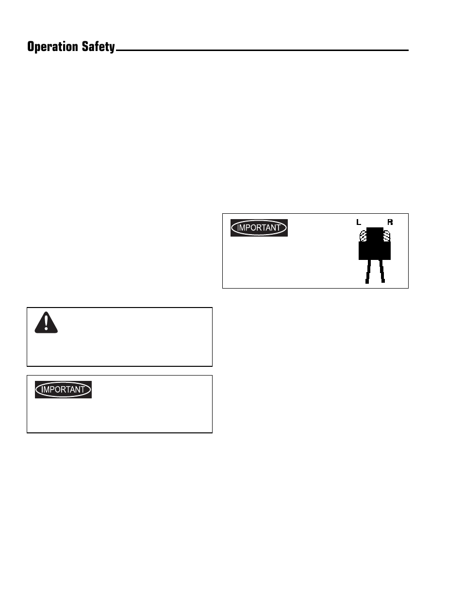 Operation safety, Owner's responsibility, Impor | Simplicity 1693848 User Manual | Page 6 / 28