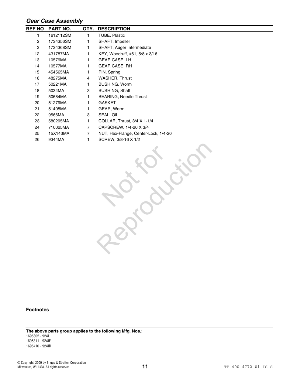 Not for reproduction | Simplicity 1735510 User Manual | Page 11 / 24