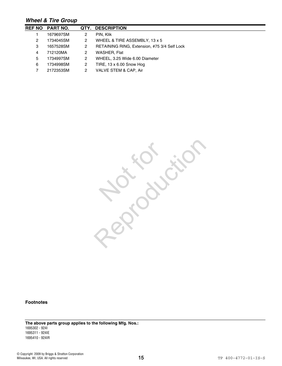 Not for reproduction | Simplicity 1735510 User Manual | Page 15 / 24