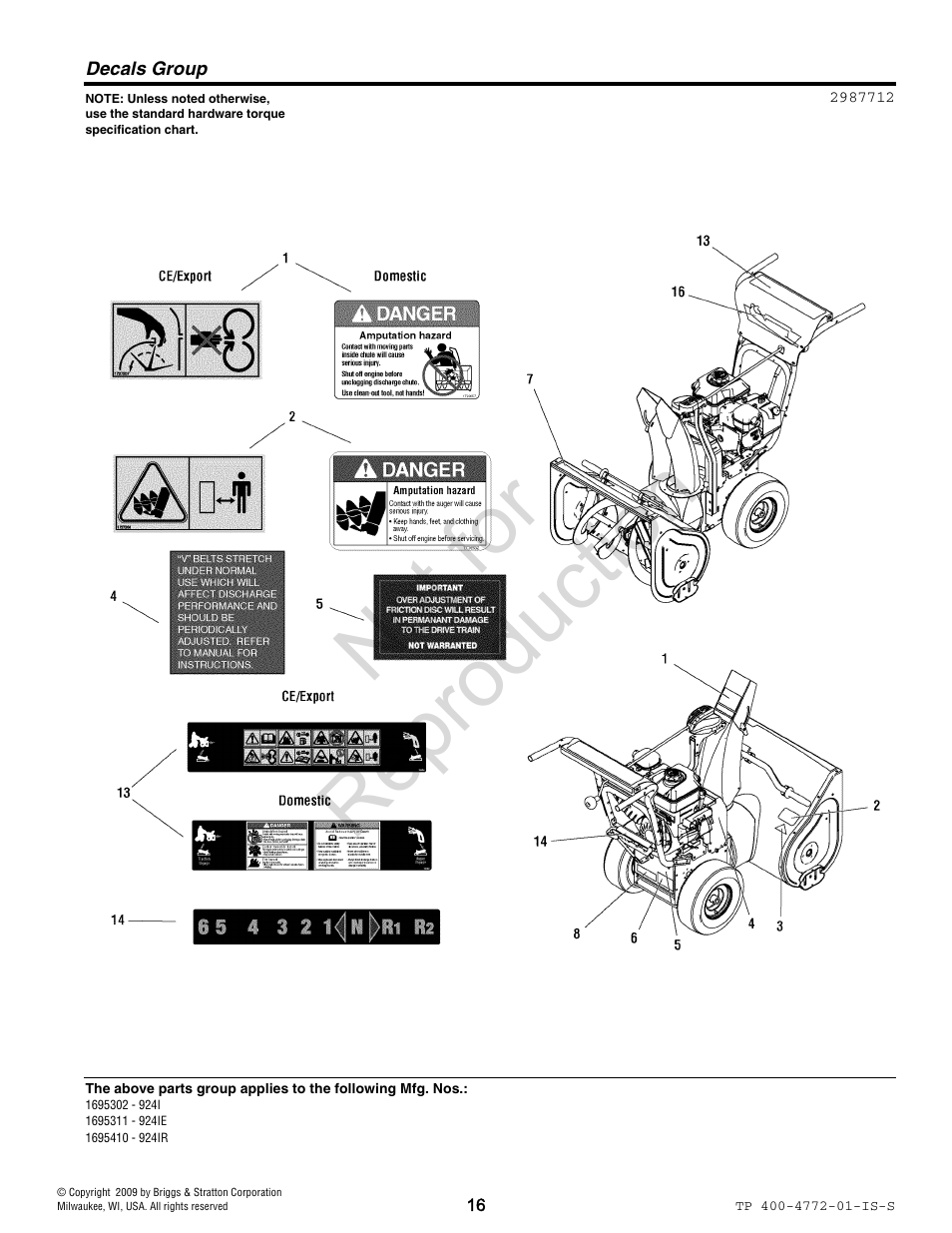 Not for reproduction | Simplicity 1735510 User Manual | Page 16 / 24