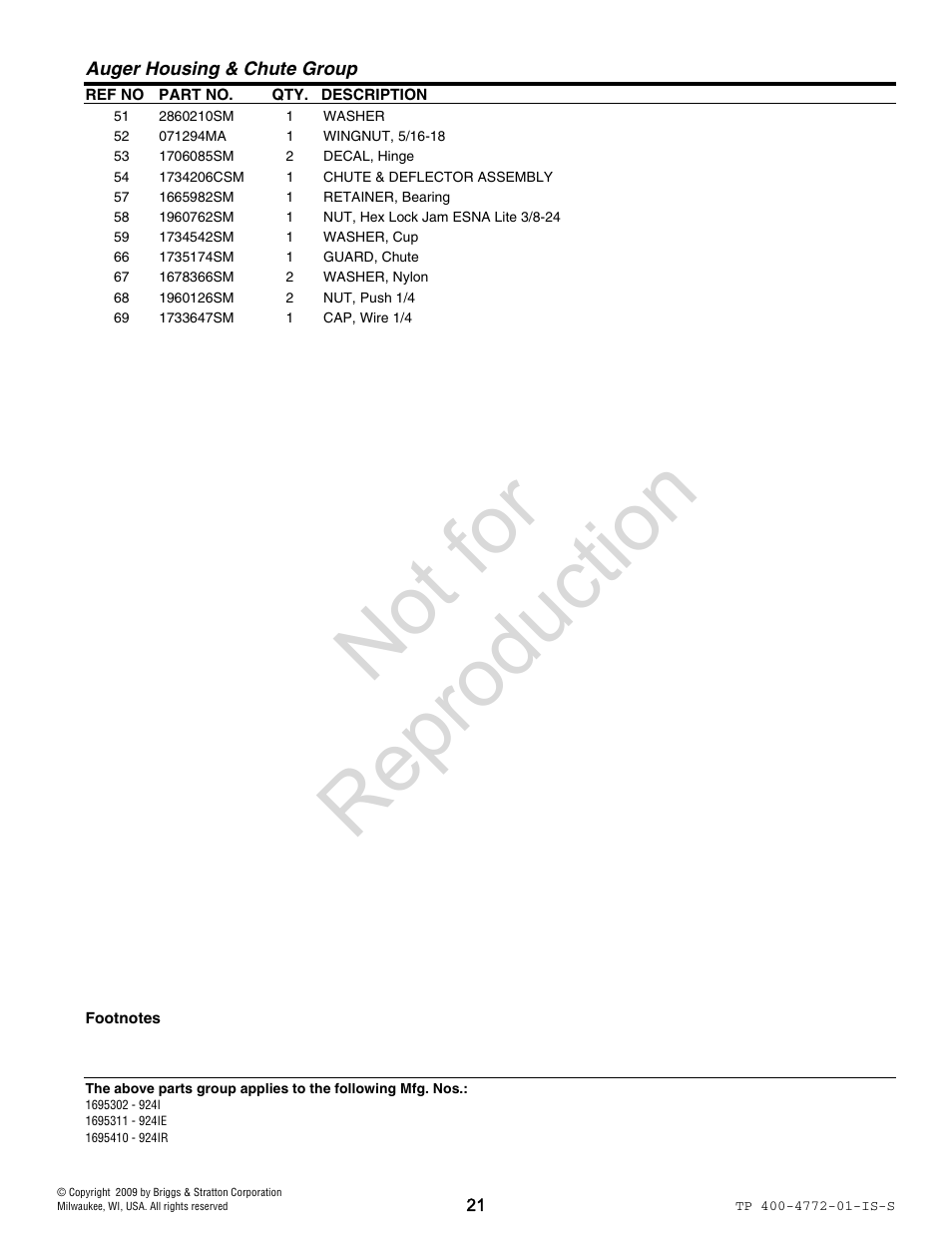 Not for reproduction | Simplicity 1735510 User Manual | Page 21 / 24